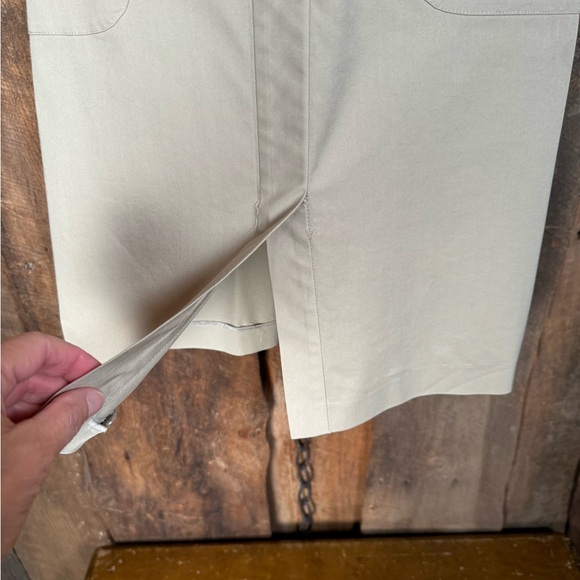 Elie Tahari Khaki Dress - Size 2 - Picture 5 of 15